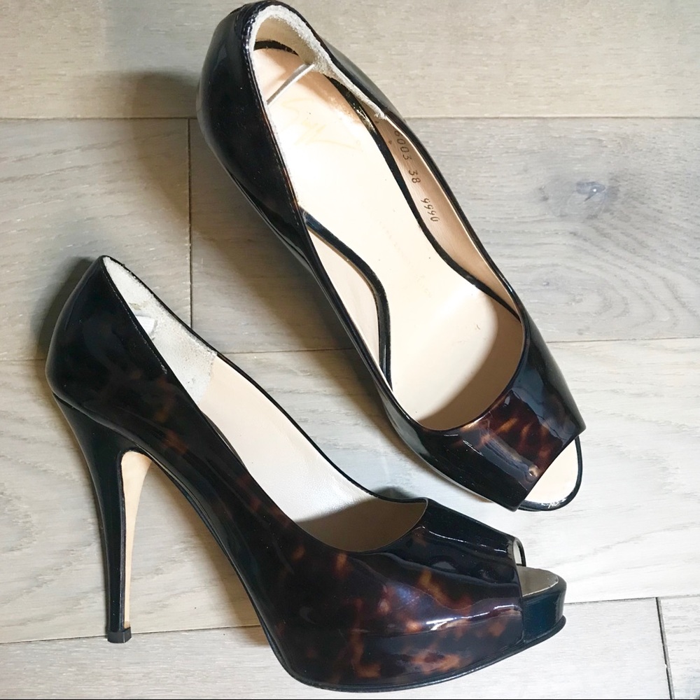 Giuseppe Zanotti Tortoiseshell platform heels